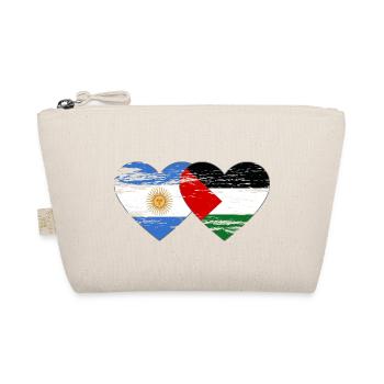 Argentine Palestine Drapeau Coeur - Trousse biologique - nature - Devant