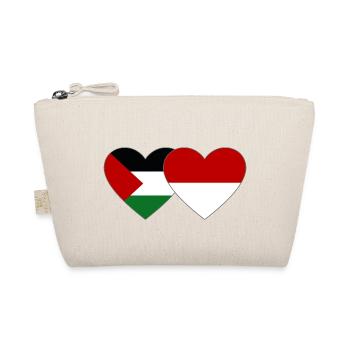 Palestine Indonésie Drapeau Coeur - Trousse biologique - nature - Devant