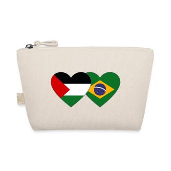 Palestine Brésil Drapeau Coeur - Trousse biologique - nature - Devant