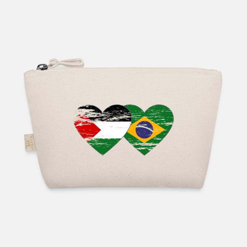 Palestine Brésil drapeau coeur utilisé Trousse biologique