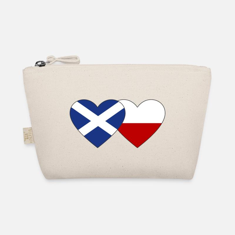 Ecosse Pologne Drapeau Coeur Trousse biologique