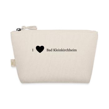 Herz Bad Kleinkirchheim schwarz - Bio-Täschchen - Natur - Vorne