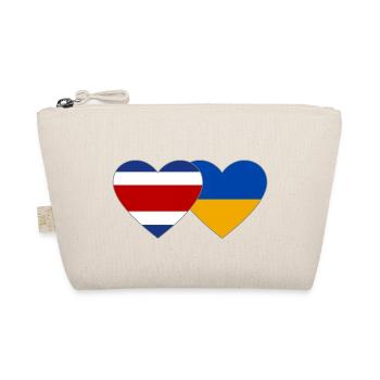 Coeur de drapeau du Costa Rica Ukraine - Trousse biologique - nature - Devant
