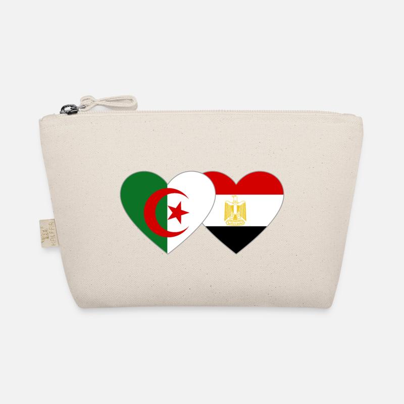 Algérie Egypte Drapeau Coeur Trousse biologique