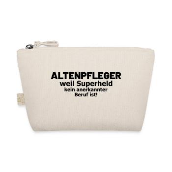 Altenpfleger Spruch Superheld - Bio-Täschchen - Natur - Vorne