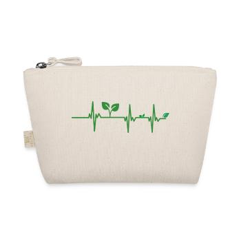 Vegan heartbeat - Organic Pouch - nature - Front