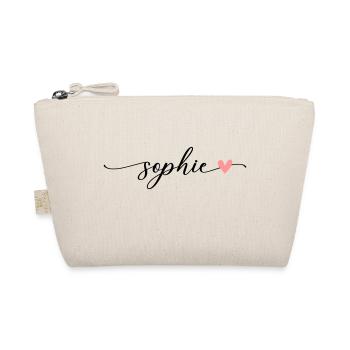 Sophie Name Kalligrafie Schrift - Bio-Täschchen - Natur - Vorne