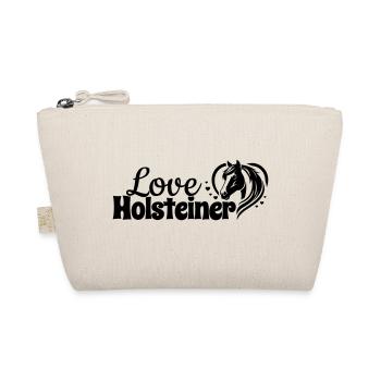 Holsteiner Love Herz Pferdekopf - Bio-Täschchen - Natur - Vorne