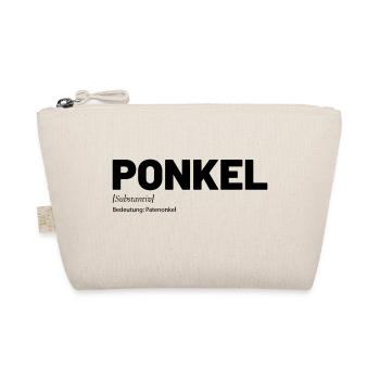 Ponkel Patenonkel Onkel - Bio-Täschchen - Natur - Vorne