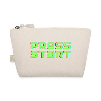 Press Start Arcade flipper vert fluo rétro - Trousse biologique - nature - Devant