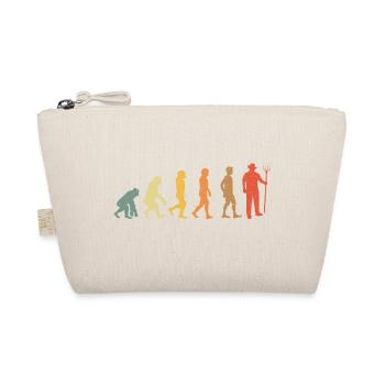 Farmer Evolution vintage retro - Organic Pouch - nature - Front