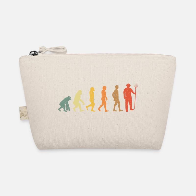 Farmer Evolution vintage retro Organic Pouch
