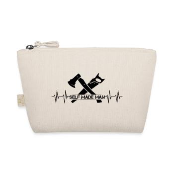 Selfmade Man symbole Logo battement de coeur Artisan - Trousse biologique - nature - Devant