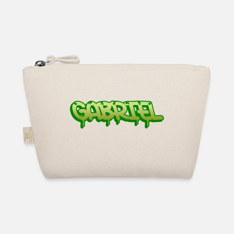 Graffiti name Gabriel - Bio-Täschchen - Natur