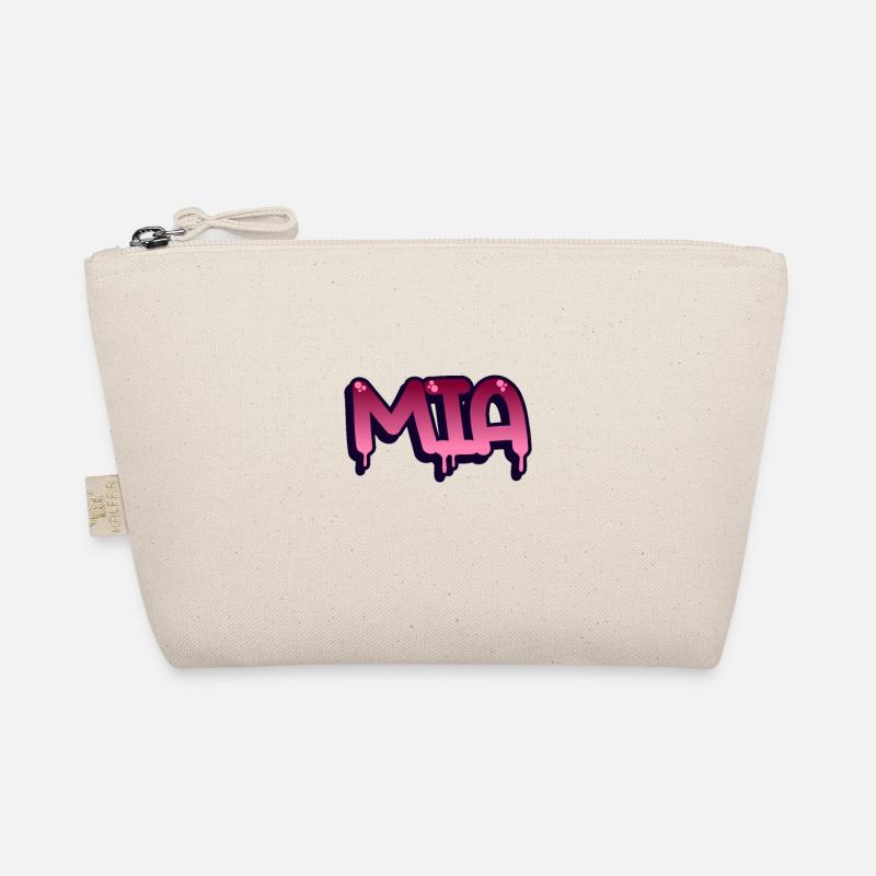Graffiti Name Mia - Bio-Täschchen - Natur