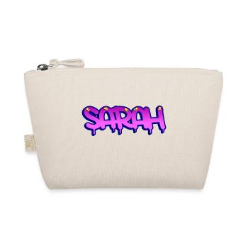 Graffiti Name Sarah - Bio-Täschchen - Natur - Vorne