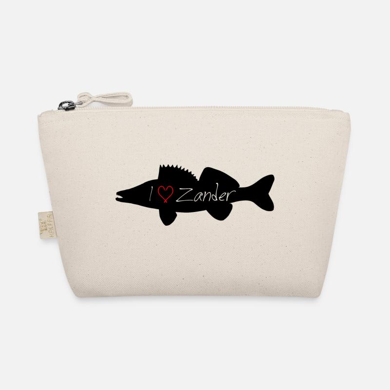 I Love Zander black transparent Organic Pouch