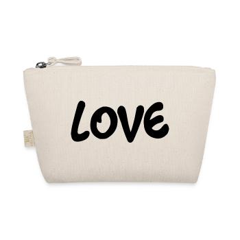 HEART. HEARTS. VALENTINE'S DAY. LOVE. LOVE. COUPLE. - Organic Pouch - nature - Front