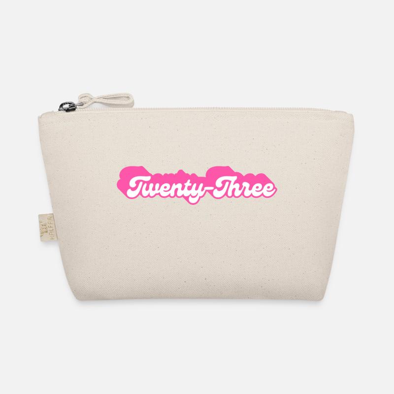 Twenty-Three Birthday - 23rd Birthday Retro Pink Organic Pouch