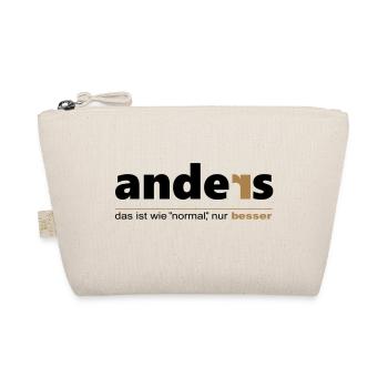 Anders ist wie "normal", nur besser. Sei du selbst - Bio-Täschchen - Natur - Vorne