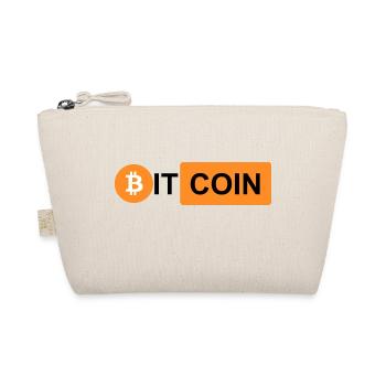 Krypto Bitcoin BTC prn 3 - Bio-Täschchen - Natur - Vorne
