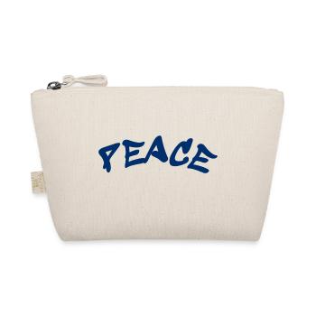 Peace and Love Slogan - Frieden - Bio-Täschchen - Natur - Vorne