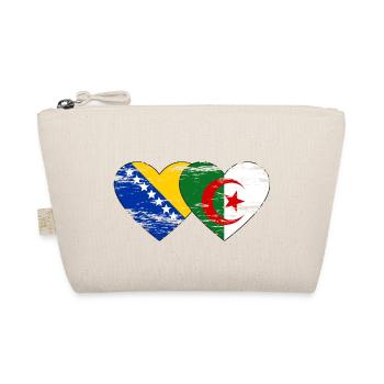 Bosnie Algérie drapeau coeur utilisé - Trousse biologique - nature - Devant