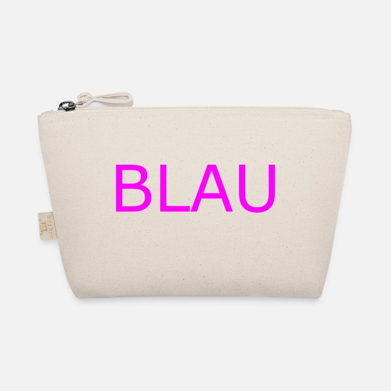 BLAU in PINK - Bio-Täschchen - Natur
