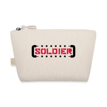 Sterne Soldat Logo Krieg General Freiheitskämpfer - Bio-Täschchen - Natur - Vorne
