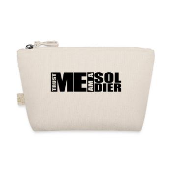 Vertrau mir, ich bin ein Soldat Cooler Logo-Text Kriegskämpfer - Bio-Täschchen - Natur - Vorne