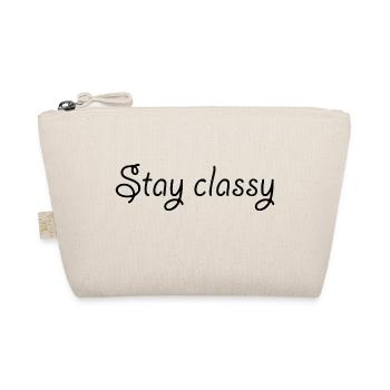 Stay classy - Organic Pouch - nature - Front