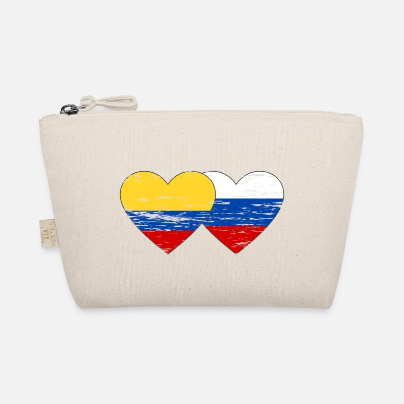 Colombie Russie drapeau coeur utilisé Trousse biologique