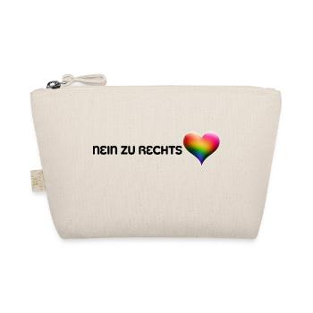 No to the Right - Organic Pouch - nature - Front