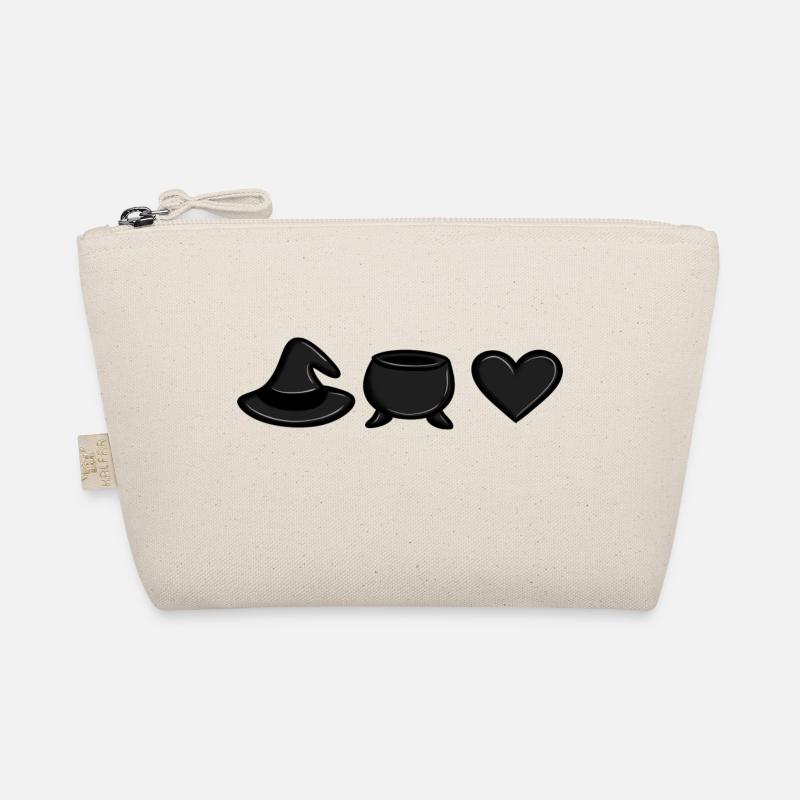 Hexen-Kessel-Liebe (Black) - Bio-Täschchen - Natur