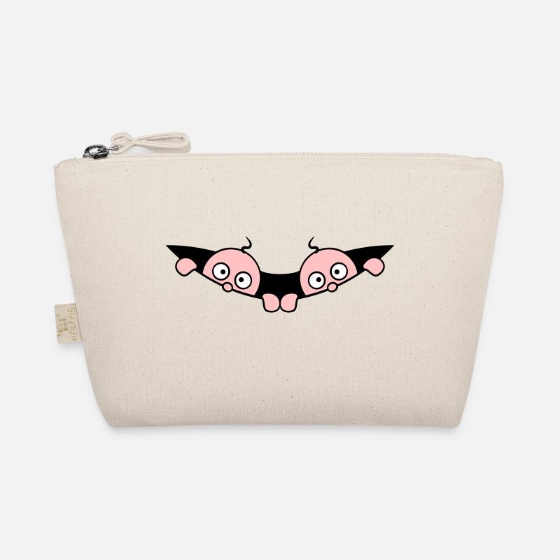 Comic Twins Peeking Out Belly 2 Bébés Enceintes - Trousse biologique - nature