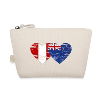 Pérou Nouvelle-Zélande drapeau coeur utilisé - Trousse biologique - nature - Devant