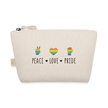 LGBT Pride Month - Peace. Love. Pride - Organic Pouch - nature - Front