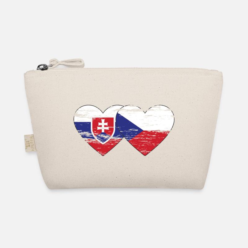 Slovaquie République tchèque Drapeau Coeur utilisé Trousse biologique