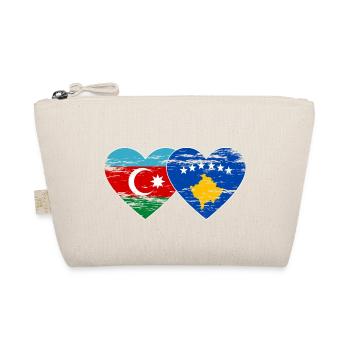 Drapeau de l’Azerbaïdjan et du Kosovo coeur utilisé - Trousse biologique - nature - Devant