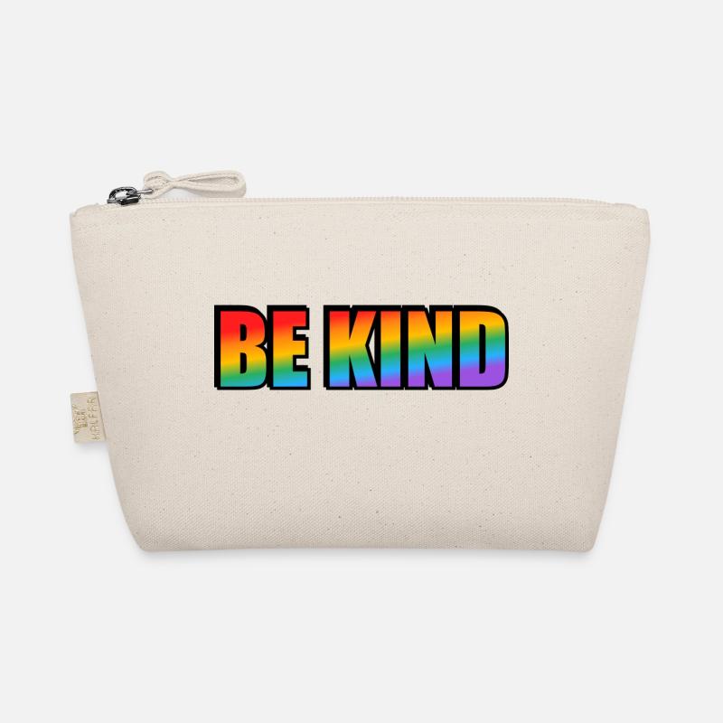 Sei freundlich Regenbogen Bio-Täschchen