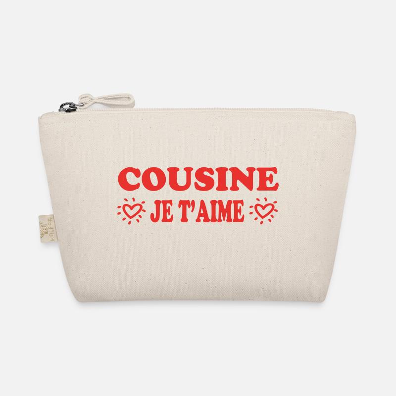 COUSINE, ich liebe dich - Bio-Täschchen - Natur