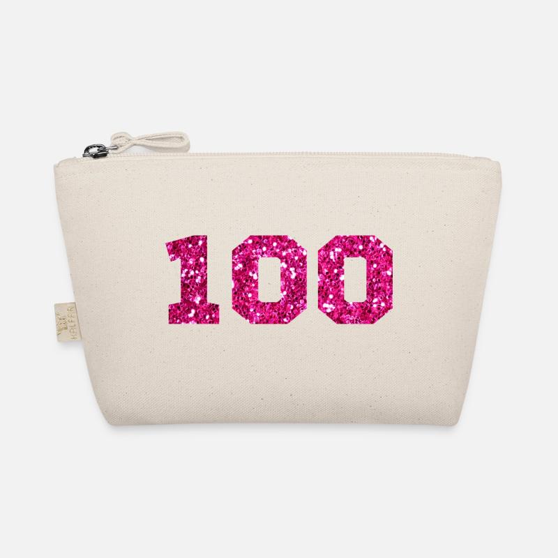 Numéro 100 paillettes rose - 100e anniversaire Trousse biologique