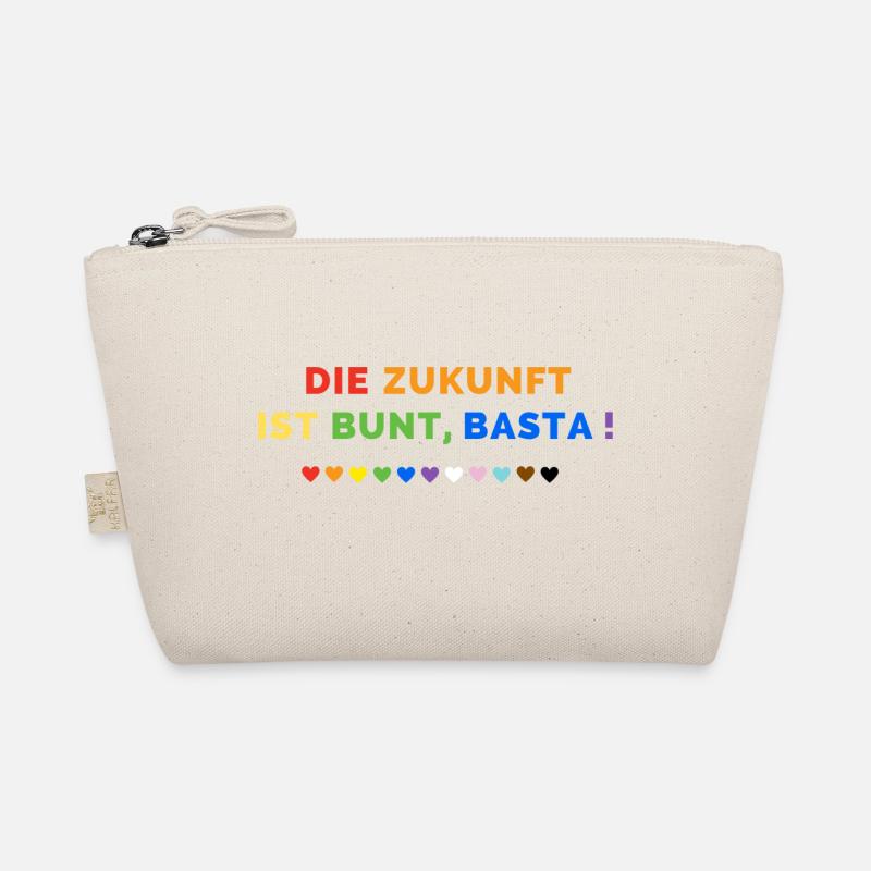 Die Zukunft ist bunt, basta! - Bio-Täschchen - Natur