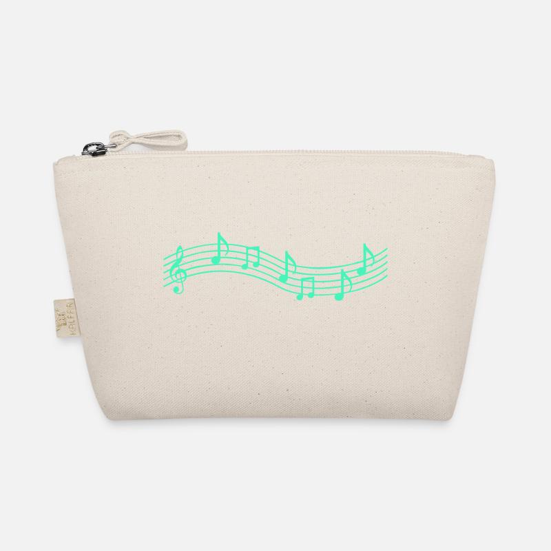 music notes - Bio-Täschchen - Natur