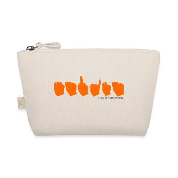 Marina (Orange mit weißen Nägeln) - Bio-Täschchen - Natur - Vorne