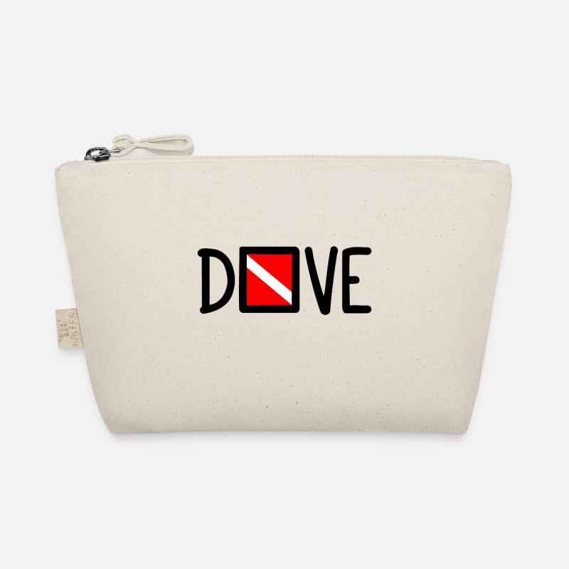 Dive Diver Down Flag Scuba Diving Taucher Tauchen Organic Pouch