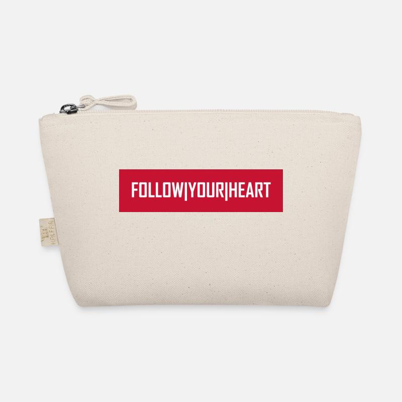 Follow Your Heart - Bio-Täschchen - Natur