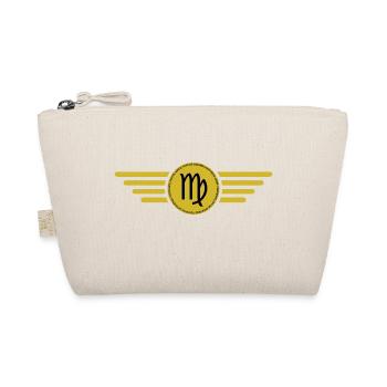Signe du zodiaque Vierge, design exclusif de t-shirt - Trousse biologique - nature - Devant