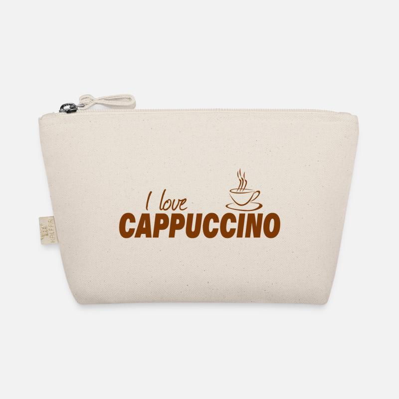I LOVE CAPPUCCINO - Bio-Täschchen - Natur