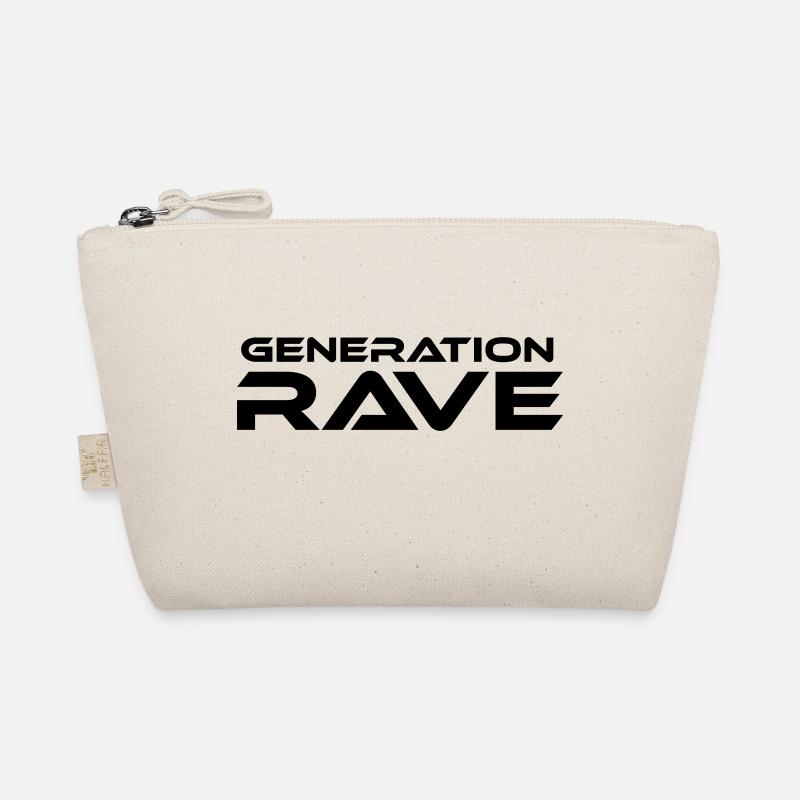 Generation Rave Techno Festival Outfit - Bio-Täschchen - Natur